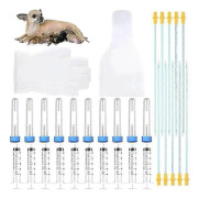 10 Set Avels-kit Artificiell Insemination Hund Avels-kit Inseminations-kit för Små och (Fww)