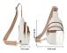 Läder Crossbody-väska Solid Fanny Pack VIT white