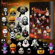 Adventskalender Gotisk Skräck Atmosfär Skräck Natt Nedräkningskalender Blindbox 24 delar Halloween Nedräkningskalenderlåda
