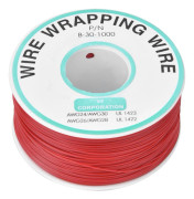 Röd OK-tråd Tryckt Kretskort Reparation Anti Oxidation 30AWG Lindning Jumper Tråd 300m