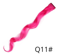 Höjdpunkter Hair Rainbow Syntetisk Clip On Hair Extensions Ombre Colored Clip Hårstycke Färgglada Clip Hårsträngar för festival