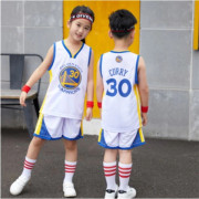 Barn NBA Golden State Warriors #30 Stephen Curry Högkvalitativ Dri-FIT basketuniform white 11years white 11years xl 10