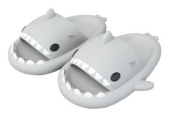 Unisex Shark Slides - halkfria, roliga sandaler med öppen tå