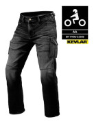 KEVLAR CARGO JEANS GREY - SHORT LEG CE AA STRETCH UNISEX MC JEANS - MCV