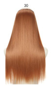MERISIHAIR Long No Clips Invisible Wire Hair Extensions 16 22 32" Syntetiskt Vågigt Svart Brun One Piece Hairpiece Hårförlängning