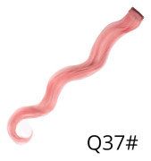 Leeons Clip In Hair Extensions 20 Inch Colorful Synthetic Ombre Rosa Lila Hairpieces Straight Party Highlights Extension