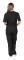 Unisex Doctor Top & Pants Scrub Set Tandläkare kostym för medicinskt bruk Black XL