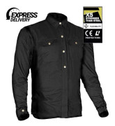 KEVLARSKJORTA FULL BLACK CE 17092:2020 FLANELL MC SKJORTA - MCV DS5