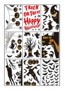 Statiska Halloween Fönsterdekaler Spökhus Pumpalykta Spindel Spöke Högtidsfest Fönsterdekoration