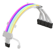 Flätad PCIE5.0 (16Pin / 12+4) 16AWG Slädad Högströms Strömkabel Ersättning PCI-E5.0 Strömförsörjningskabel Adapter