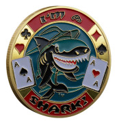 Poker Kortskydd Poker Chip Mynt Bordsspel Poker Kortskydd Mynt Samlarobjekt Gåva till Make, Far, Vän