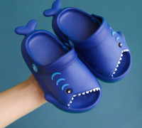 Sandal för småbarn pojkar flickor Slide Sandal Dinosaur Småbarn Flip Flops Utomhus Inomhus Hem Barn Sommar Vattenskor-----Mörkblå（160 Yard）