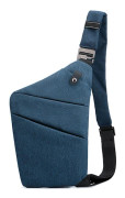 Stöldskydd sling väskor bröst axel ryggsäck crossbody väskor skydd pack ryggsäck crossbody väska blå