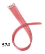 Leeons Clip In Hair Extensions 20 Inch Colorful Synthetic Ombre Rosa Lila Hairpieces Straight Party Highlights Extension