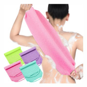 4-delars set med flerfärgade japanska exfolierande badhanddukar i nylon, badrengöringssvampar