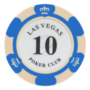 Chips med flera valörer Bärbara spel-chips Las-vegas mynt för kasinon 10 Face Value