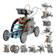 Kampanjförsäljning 12-i-1 Pedagogiska Solar Robot Leksaker - 190 Bitar DIY Byggvetenskap Experiment Ingenjörssats för barnleksaker presenter till pojkar flickor Ålder
