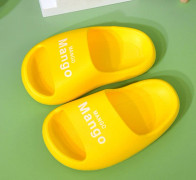 Halkfri, mjuk sulor för barntofflor Inomhusduschsandal för badrum Length inside18 28-29#yellow