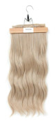 22 tum syntetiska klämmor i body wave hårförlängningar 220 gram 4 st/lot Ombre Sliver Grå Mjuk Natur Värmebeständigt fiberhår