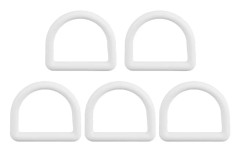 5 st D-ringfäste ankare Plastspänne Bärbar Heavy Duty fästkrok för surfing Klättring Dykning Grå