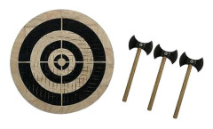 Axe Throwing Game for Garden, Wooden Dart Game with Axe, Throwing Axe, Party Game, Target Game for Outdoor Use, Suitable for Parties and Camping