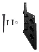 Aluminiumlegering Bakre 4-länksfäste för AXIAL AX90056 Jeep Wrangler RC Crawler Svart