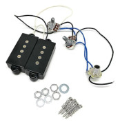 Bas Pickup Kabelhärva Set Förkopplad 4 Strängad Humbucker