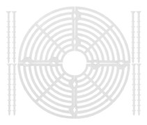 Multifunktionell växtkruka Raster Justerbar Slitstark Blomkruka Cover för trädgårdens innergårdsbalkong White 28CM
