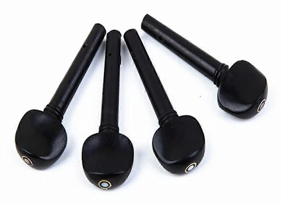 Hållbara Högkvalitativa Violinpinnar 074 Oz 2/1 4/4 Tillbehör Svart Ebenholts Utrustning Komplett Set Stränginstrument