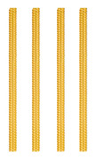 4 Delar/set Smyckesverktyg Spiralbas Ringjusterare Guld Färg Ringförminskare Storleksändringsverktyg Smyckesringskydd 3/5mm
