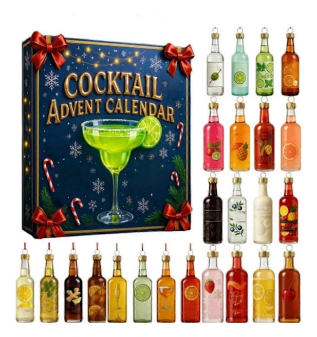 2025 Cocktail Adventskalender 24 dagar Cocktail Nedräkningskalender