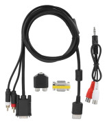 Sega Dreamcast DC VGA-kabel med ljudadapter Hög Definition