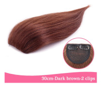 LM Synthetic Invisable Seamless Hair Pads Clip In 2Clips Öka hårvolymen Hårförlängningar Top Side Cover Hårstycke