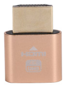High Definition Multimedia Interface Dummy Plug HotSwappable 4K Display Emulator (Guld)