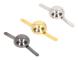 300 st 10 mm Mini Brads Silver Guld Grå Runda Mässing Metall Pappersfästen för DIY Hantverk Scrapbooking