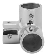 Båthandräcke T-koppling 316 Rostfritt Stål Tungt Rörkoppling Klämma Marin Yacht Tillbehör 32mm