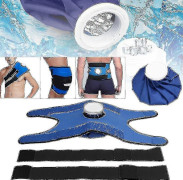 Smärtlindring Återanvändbar Ispåse Paket + Omlindningsbälten För Axel Knä Rygg Midja Armbåge