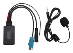 Bluetooth 5.0 Bilstereo Ljud Musik Adapter med Mikrofon för Alpine KCE-236B
