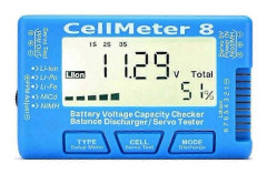 RC CellMeter-8 1-8S Batterikapacitet Spänningstestare för LiPo Life Li-Ion NiMH Nicd Cellmätare