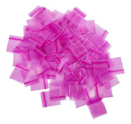 100 st Plastförpackningspåsar Ziplock Pillerförpackningspåsar Mini Zip Lock-påsar Dragkedjepåse Ziplock-påse pink