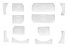 12st Dash Button-dekalersättning för Land Rover Range Rover Evoque 2012-2018