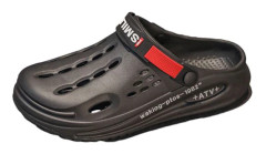 Herrar Clogs, Slip-on Stängda Sandaler, Mjuka Sulor Vandringskor BLACK