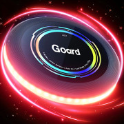 Uppladdningsbar LED-Frisbee - 16 miljoner färger RGB - Smartläge - Automatisk tändning - Rolig present till jul, födelsedagar och camping Tri-Color-FF-