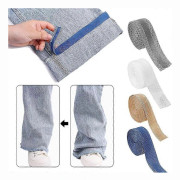 3/10M Självhäftande Snabb Byxfåll Stryk på Byxkant Förkorta Reparera Byxor Kompatibel med Jeans Kläder DIY Sömnadsmaterial Sömnad - Perfekt blue 3M