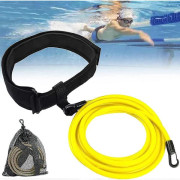 3m/4m Pool Simträningskoppel Slitstarkt Elastiskt Simträningsbälte Simmotståndsband Pool Simning Elastiskt Rep Motståndsband för Pooler (D)
