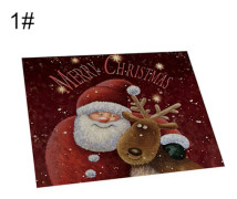 Jultomte Älg Snögubbe Underläggsunderlägg Matbordsisoleringsmatta Heminredning-1# unikt värde