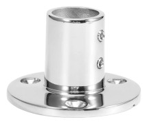 90 Graders Runt Rörbas Handledare Beslag 316 Rostfritt Stål Marin Båt Hårdvara 22mm 0.9in