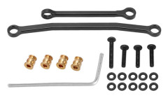 FMS FCX24 Crawler 1 24 Skala Hög Noggrannhet Aluminiumlegering Dragstång Kit Enkel Installation Svart