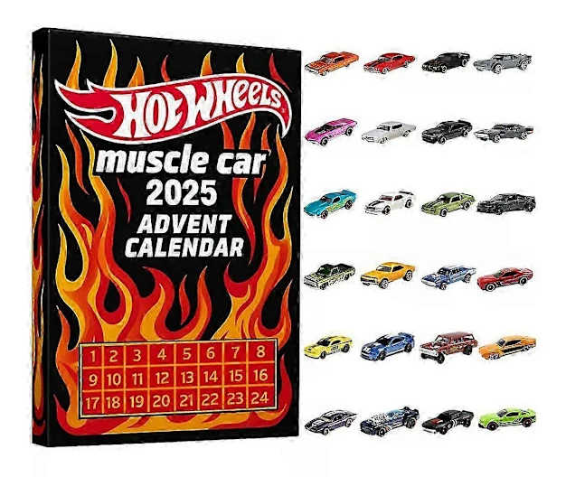 Muskelbilsleksak Adventskalender Leksaksbil Advent 2025 Kalender Blind Box