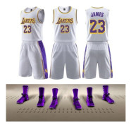 #23 Lebron James Basketbolldräkt Set Lakers Ungdomströja Ny Produkt XL
